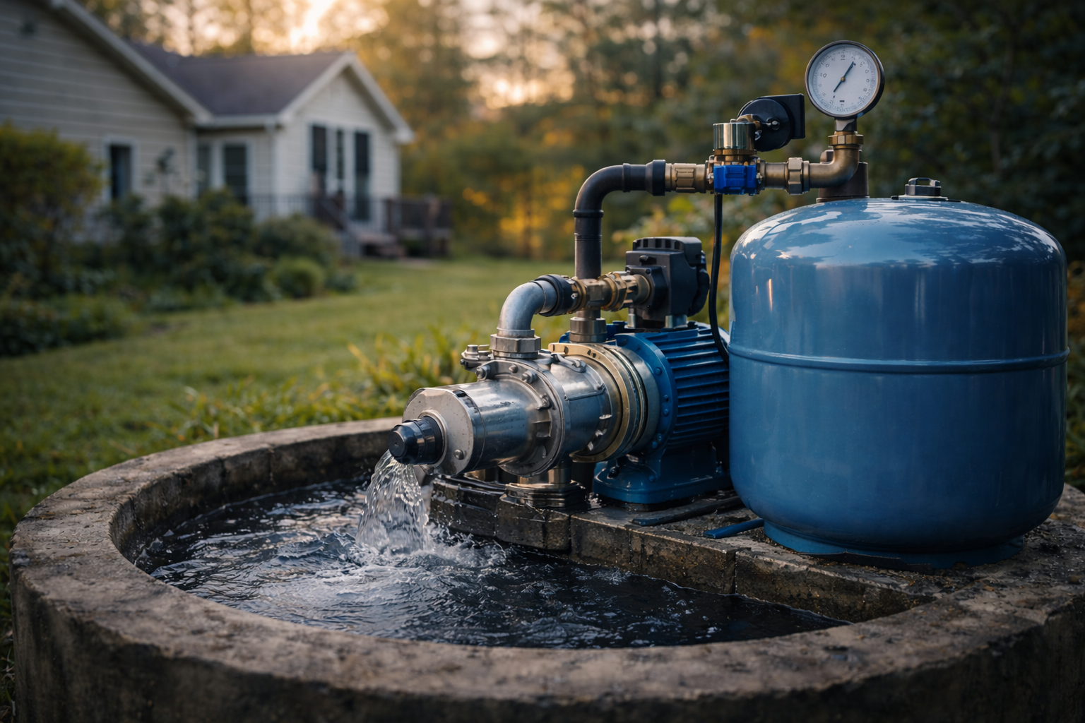 Well pump service technician